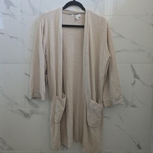 Barefoot Dreams Cream Open Front Cardigan
